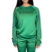 Harka Sweatshirt - Green/ Coral Stripe
